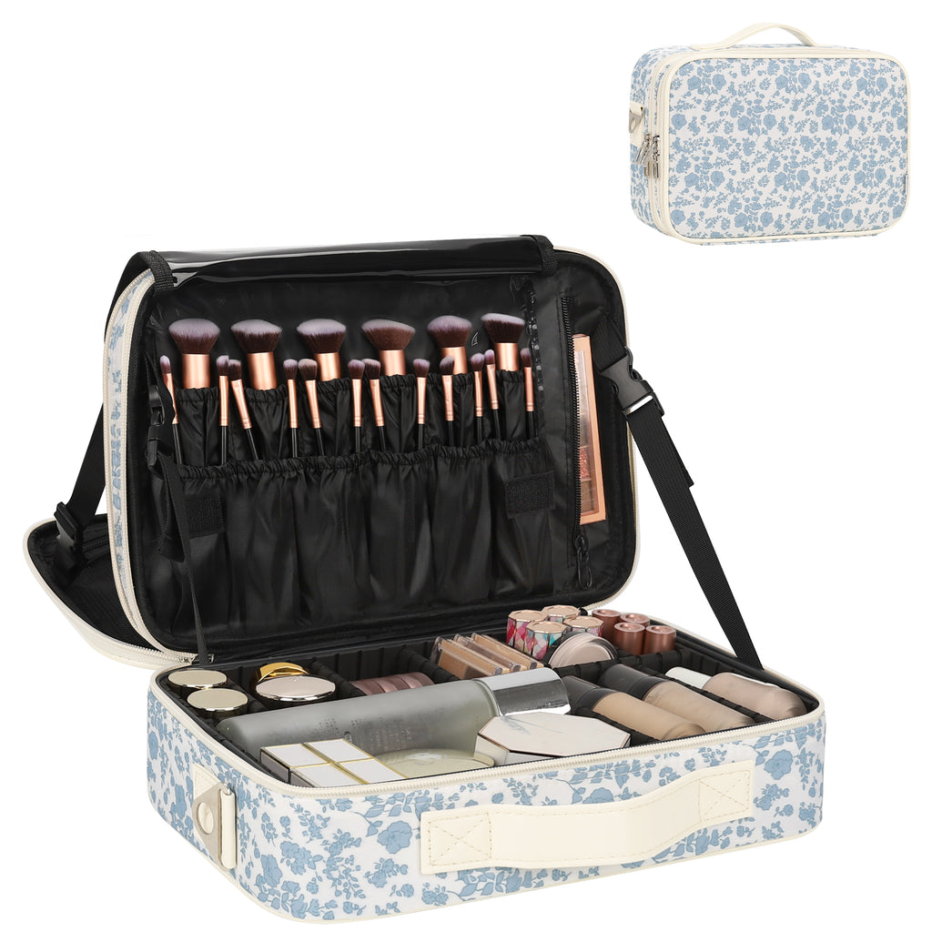 Floral Print Medium Makeup Case