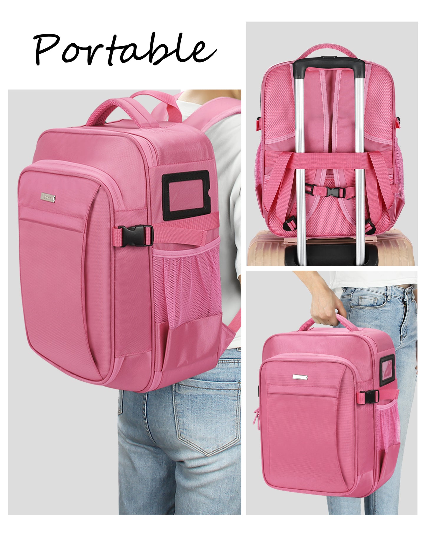 Professional Makeup Bag For Makeup Artists, Rose Pink