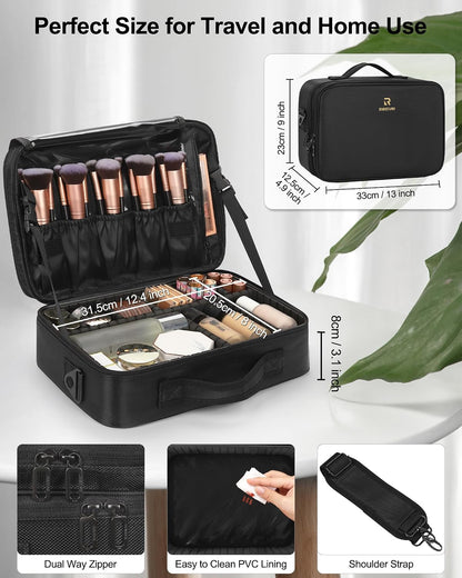 Black Medium Makeup Case
