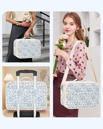 Floral Print Medium Makeup Case