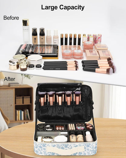 Floral Print Medium Makeup Case