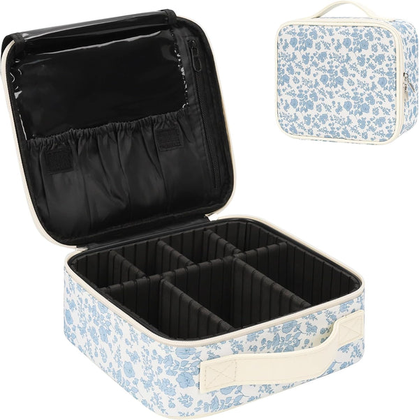 Floral Print Small Makeup Case