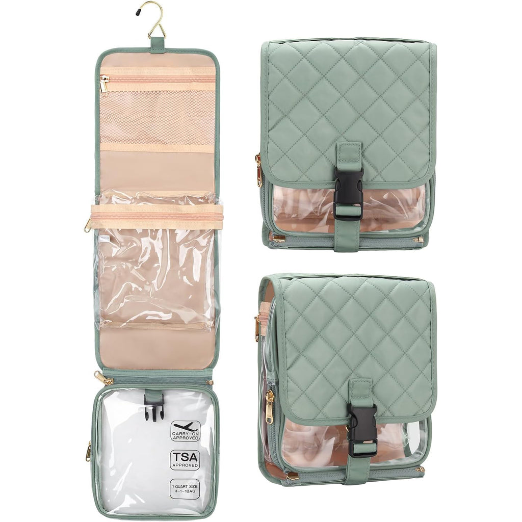 Travel Toiletry Bag with Detachable TSA Approved