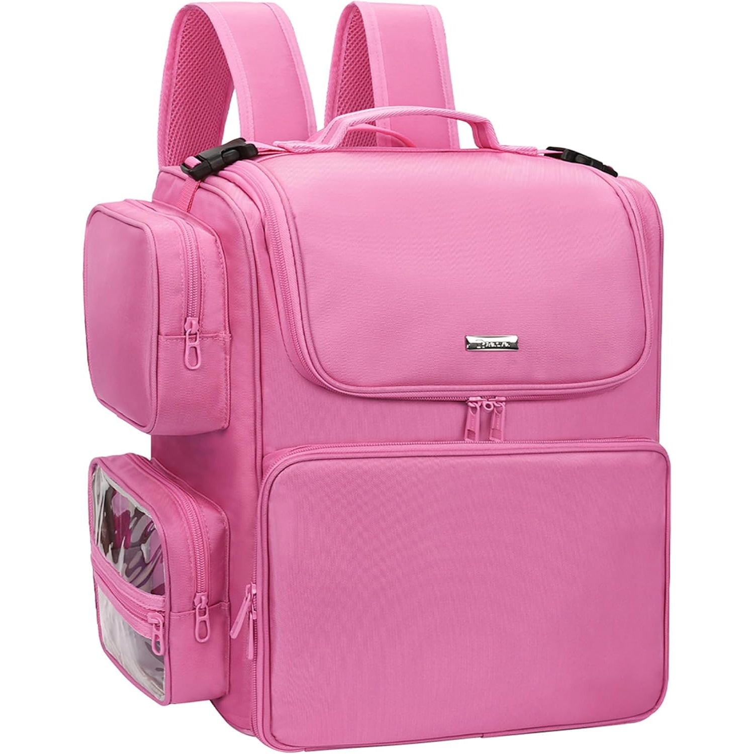 Hair Stylist Travel Makeup Backpack with Heat Insulation Full Layer, R ...