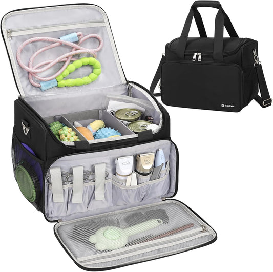 Available for sale in the United States only.Professional Travel Pet Grooming Bag with Compartments