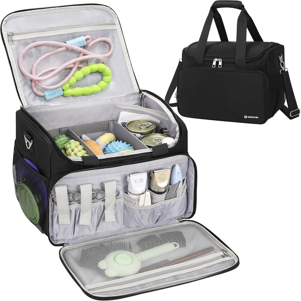 Professional Travel Pet Grooming Bag with Compartments