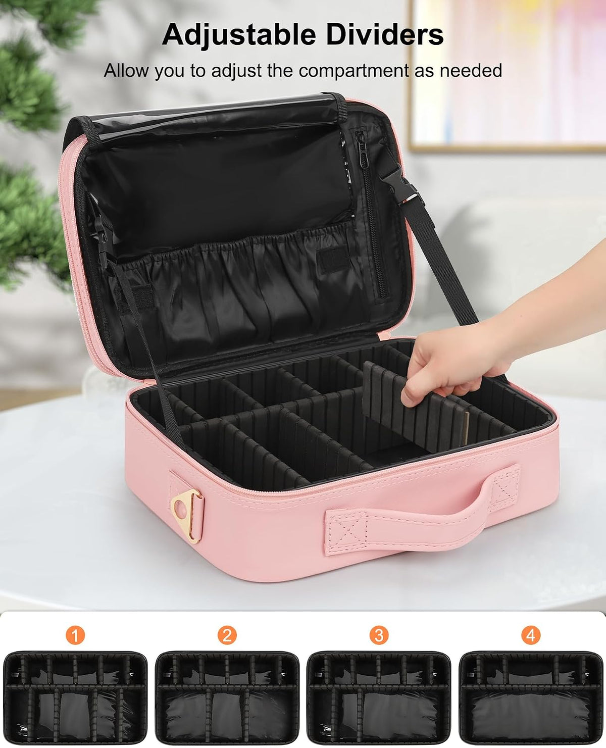 Pink Medium Makeup Case