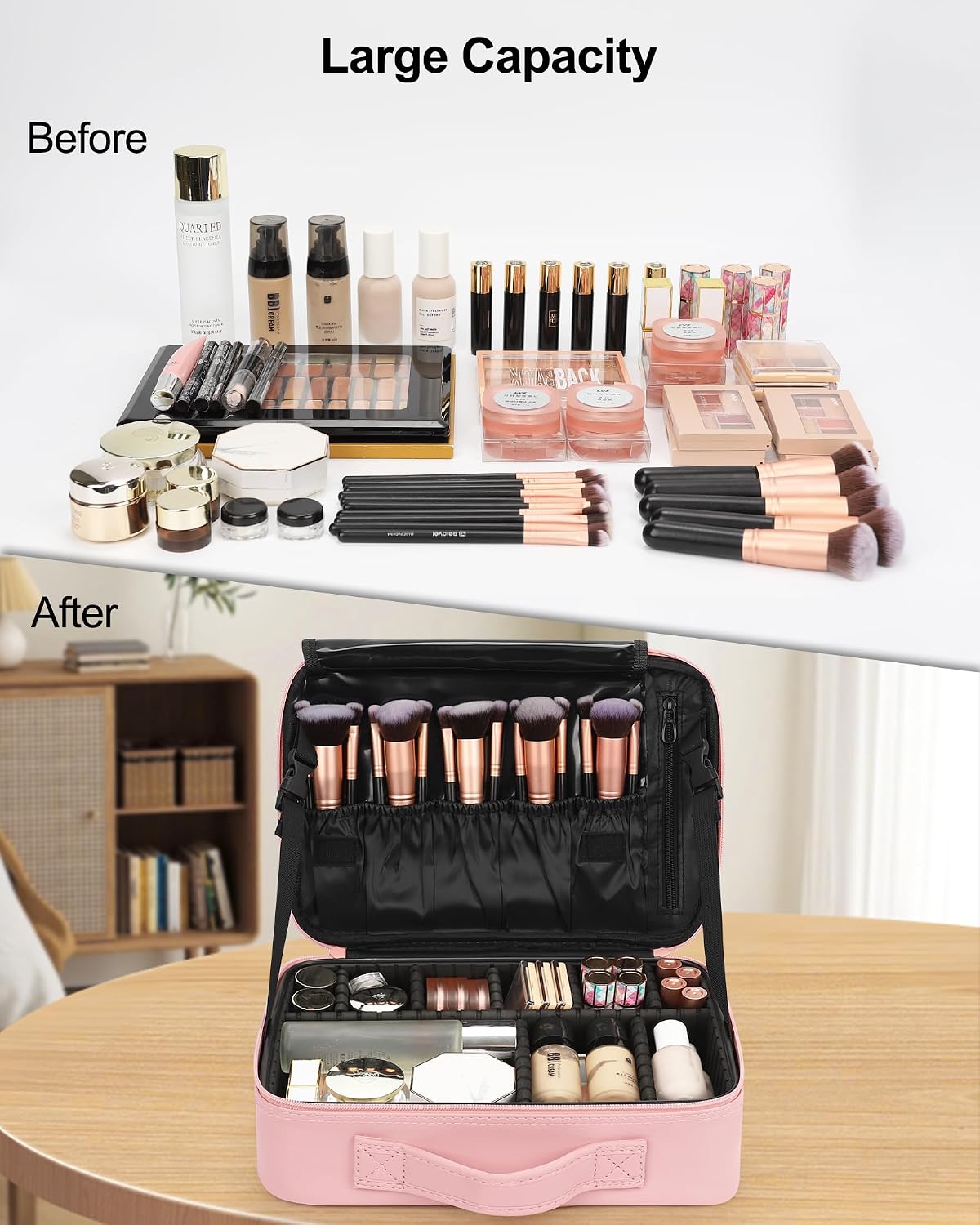 Pink Medium Makeup Case