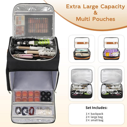 Extra Large Hairstylist Traveling Backpack with 4 Pouches