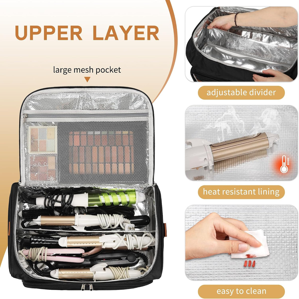 Extra Large Hairstylist Traveling Backpack with 4 Pouches