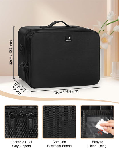 Black Extra Large Makeup Case