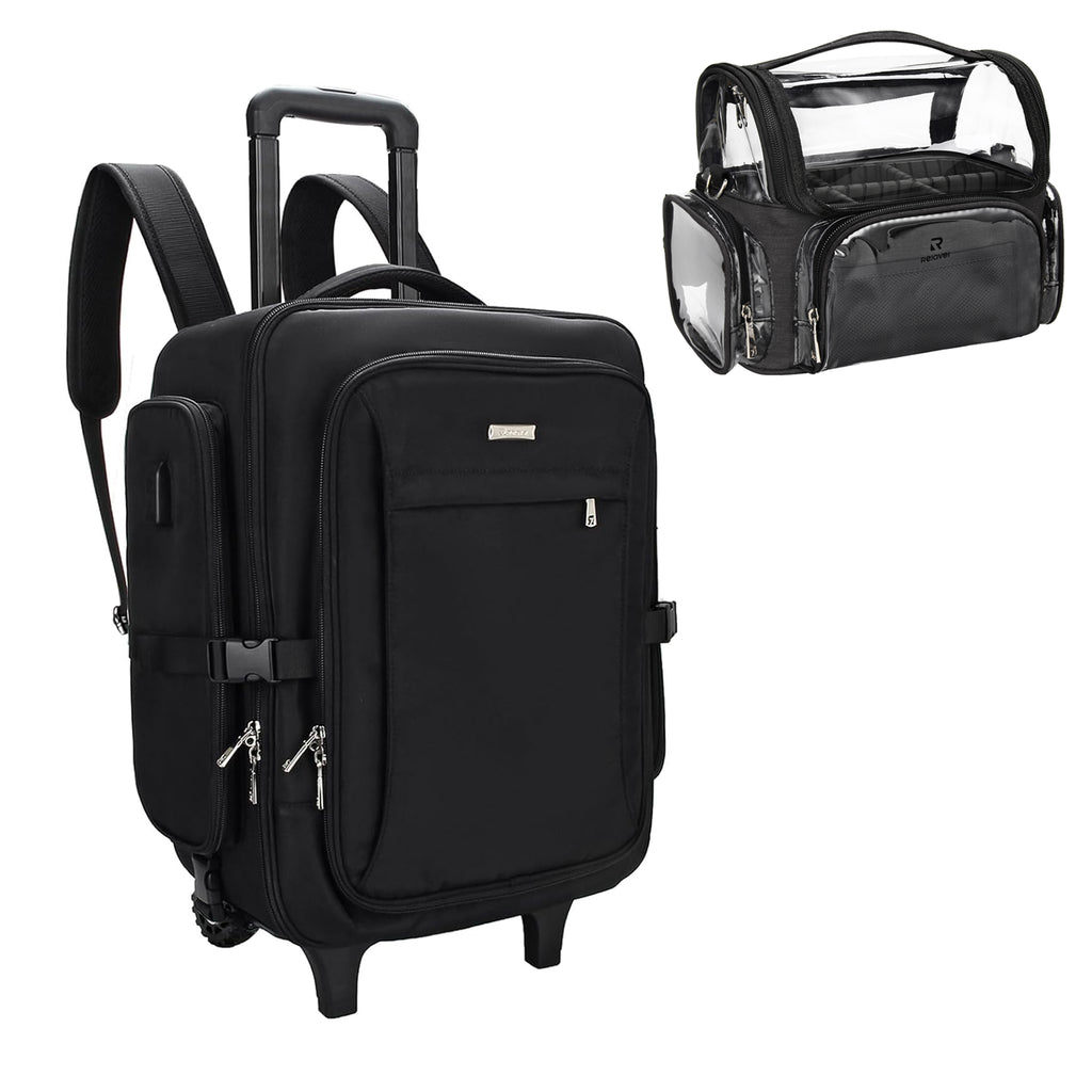 Barber USB Travel Backpack Storage Bag Hairdrer Tool Salon Makeup Large  Capacity Multifunctional Black Bags