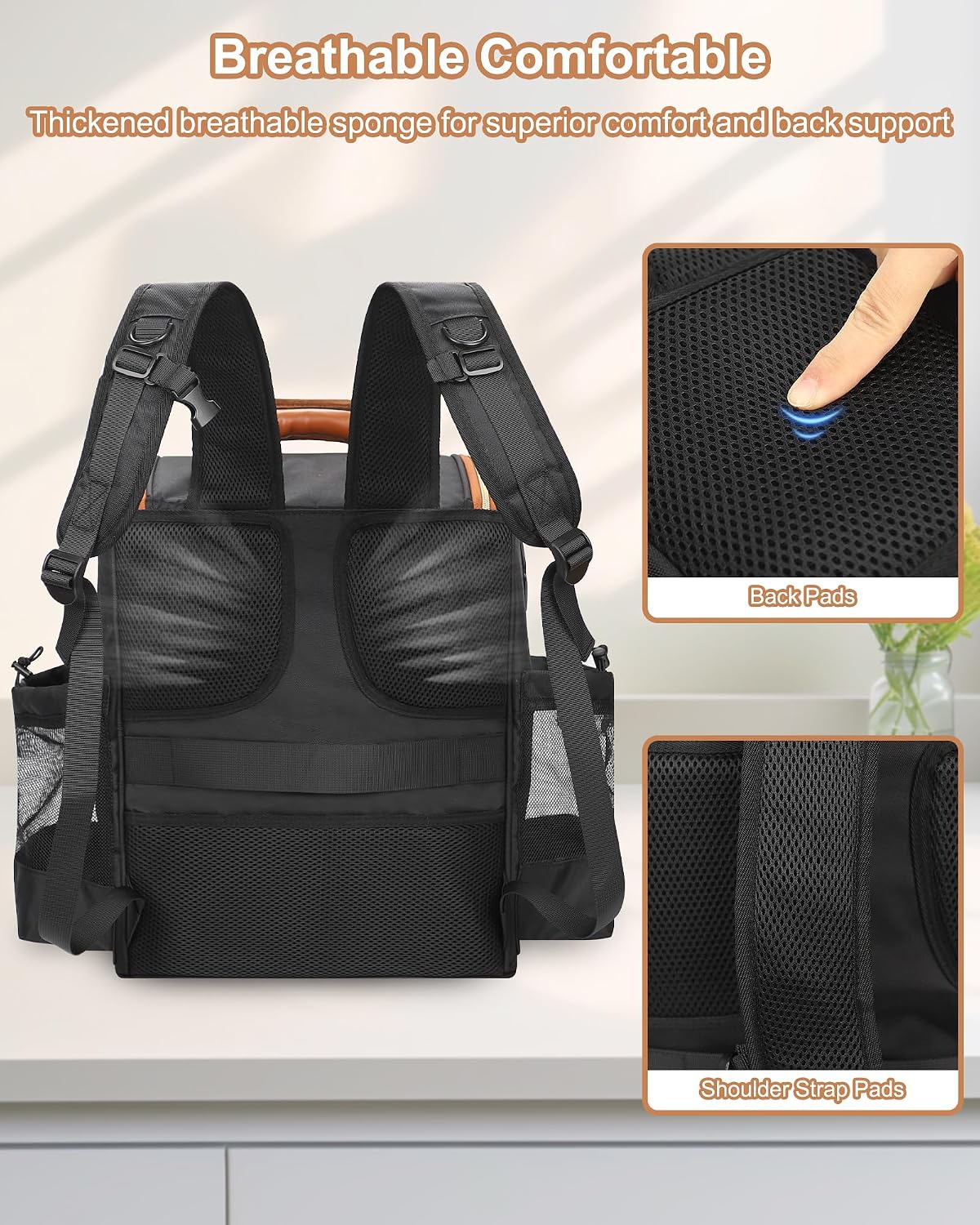 Relavel Travel Hairdresser Bag With 6 Cosmetic Bags
