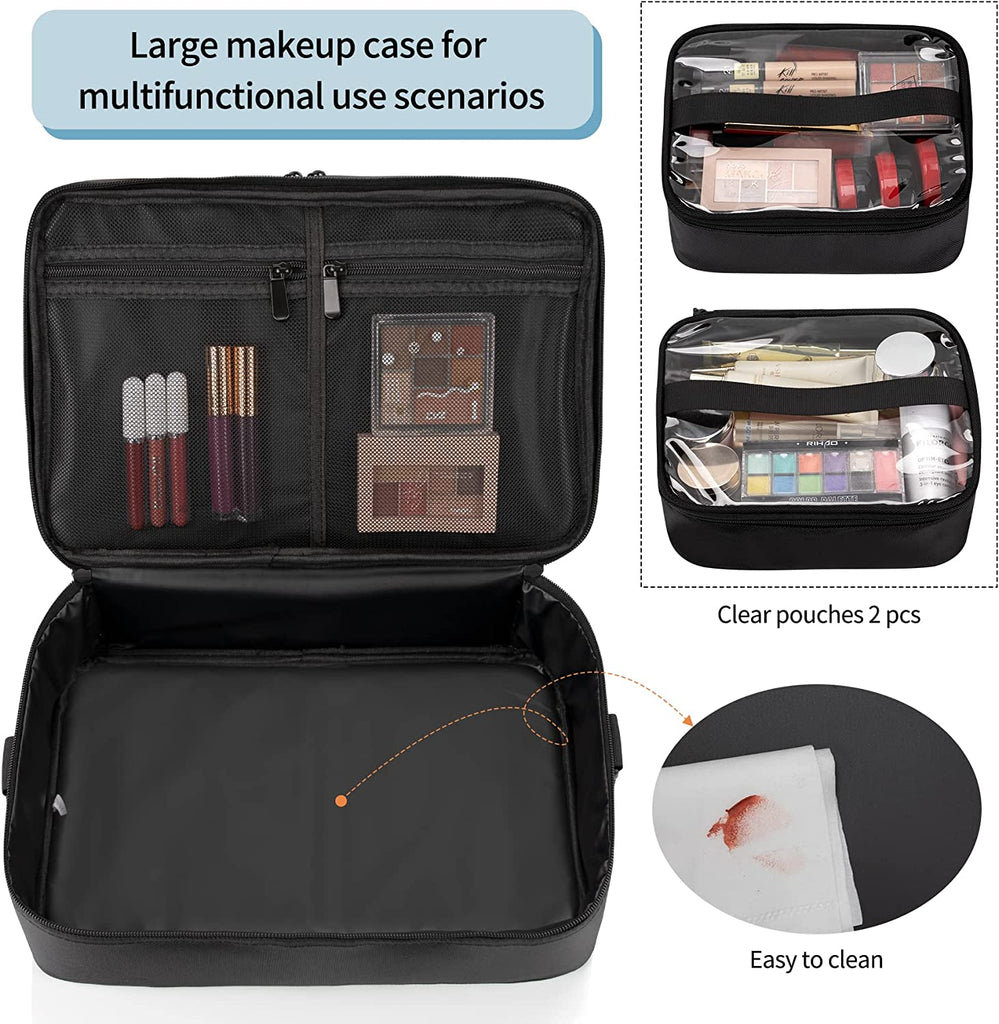 Black Extra Large Makeup Case – Relavelbag