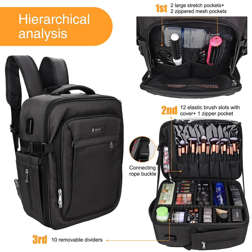 Makeup artist backpack sale