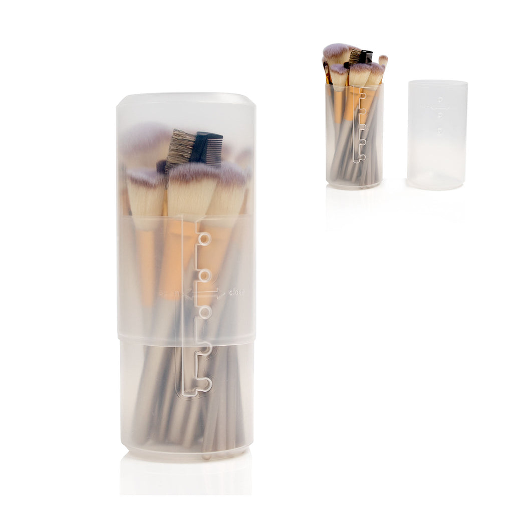 Retractable Makeup Brush Holders Clear Travel Makeup Brush Case Relavelbag