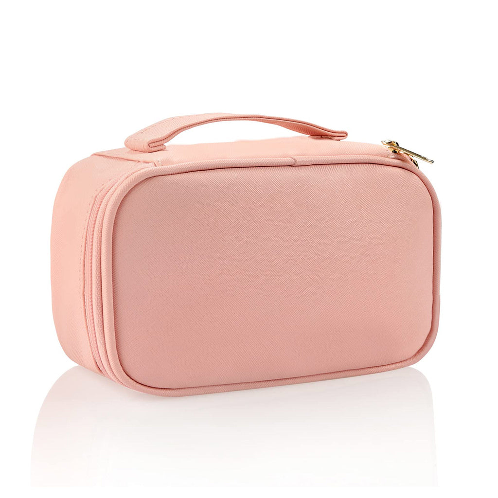 Small Pink Portable Travel Makeup Bag